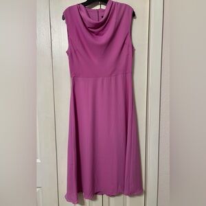 Ann Taylor Magenta Sleeveless Maxi Dress